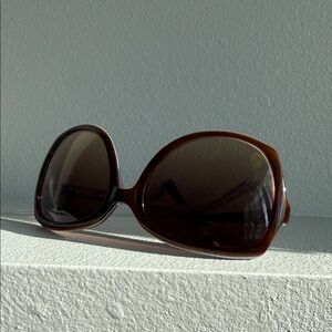 Fossil Oversized Brown Sunglasses